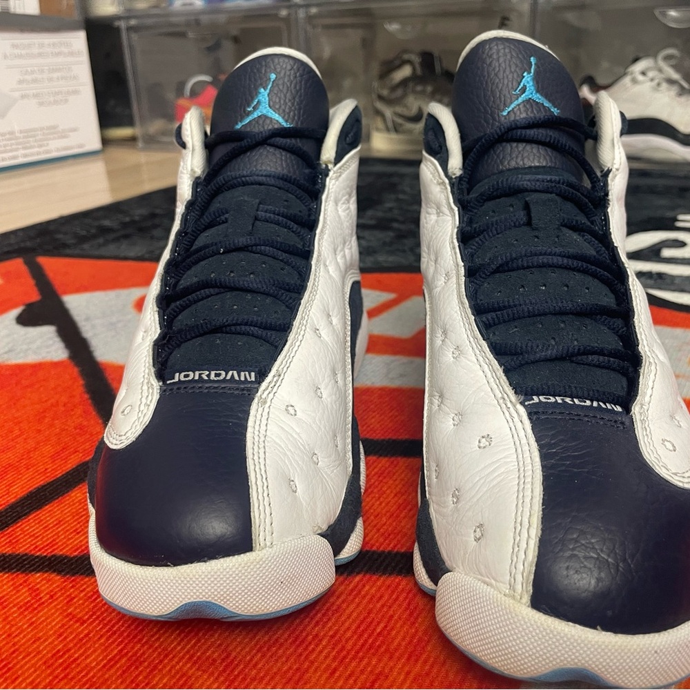 Jordan Sneakers in Dark Blue and White